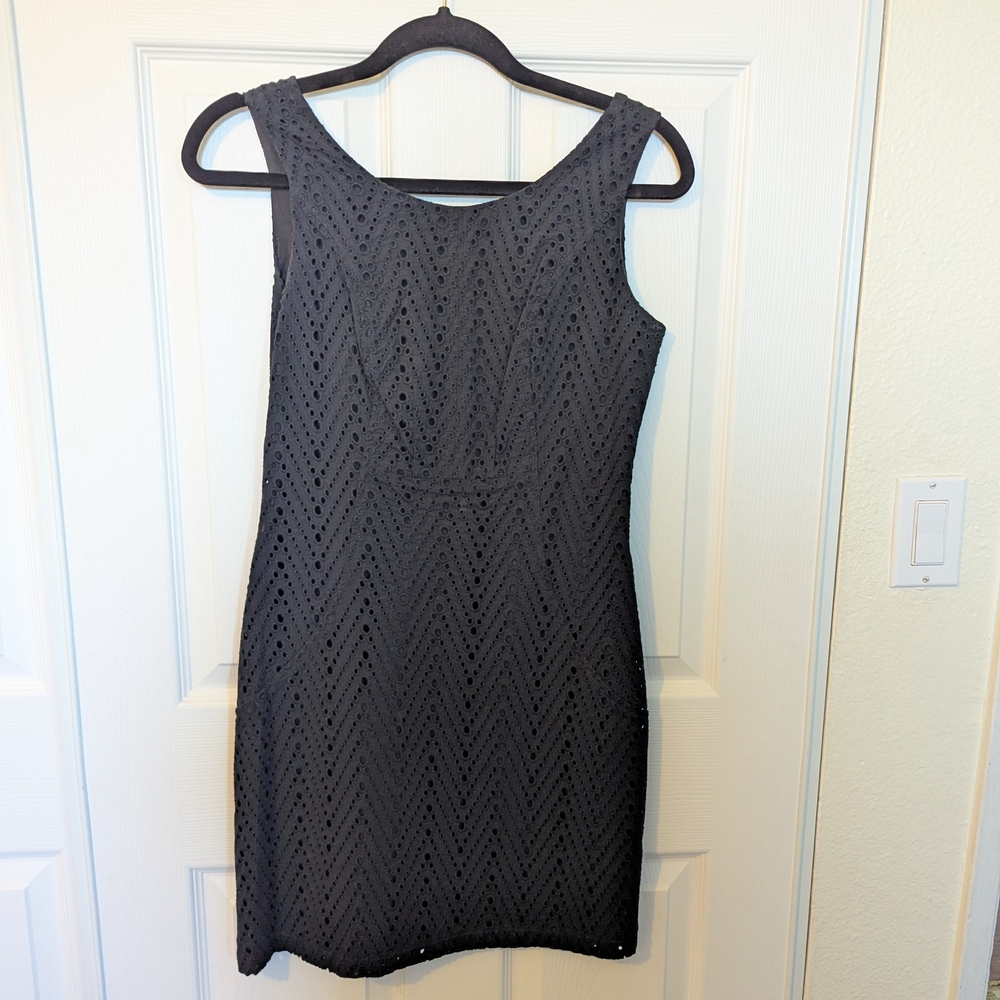 The Limited Black Textured Mini Dress